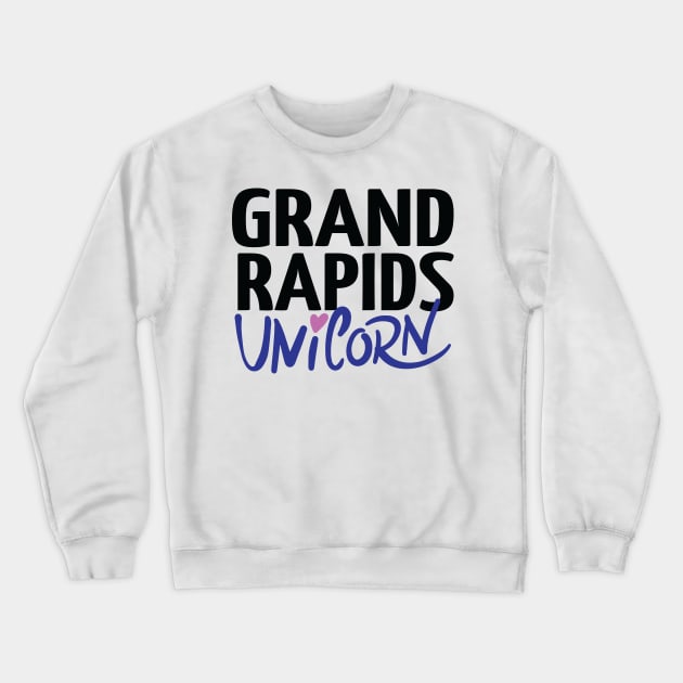 Grand Rapids Unicorn Crewneck Sweatshirt by ProjectX23Red